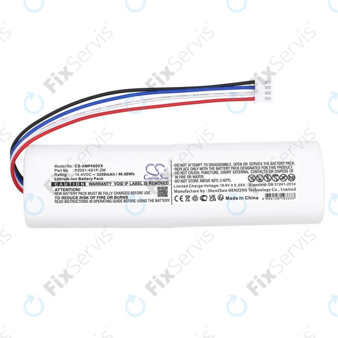 Batéria pre Xiaomi Mi Robot Vacuum Mop 2, Mijia Sweeping Vacuum Cleaner 2C, 3200mAh, Li-Ion, 14.4V, P2051-4S1P-ZM, HQ