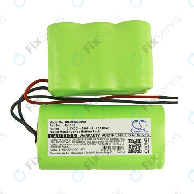 Batéria pre Zepter PWC 400 Turbohandy, 3000mAh, Ni-MH, 12V, E-1486, HQ