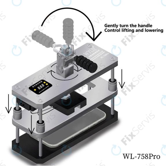 Wylie WL-758 Pro - Vyhrievaný Lis pre Opravy Displejov a Zadných Krytov, 220V, EU
