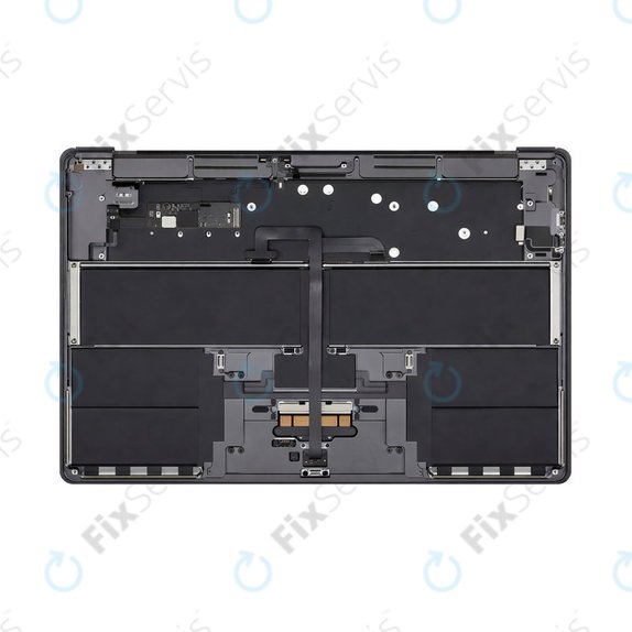 Horný rám klávesnice pre MacBook Air 15", A3114 (2024), s klávesnicou US a batériou, Space Gray, 661-34895, Genuine Apple
