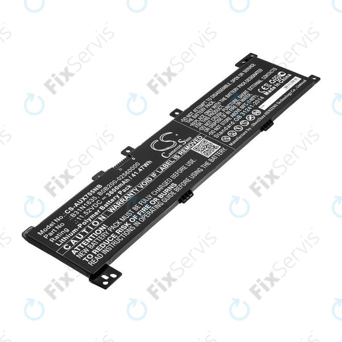 Batéria pre Asus A705QA, Asus F705MA-Bx030t, 3600mAh, Li-Pol, 11.52V, B31N1635, HQ