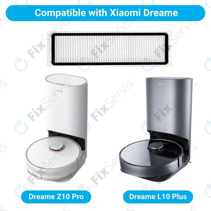 HEPA filter, 2 ks pre Xiaomi Dreame Z10 Pro, L10 Plus, W10, D20 Pro, Xiaomi Robot Vacuum X10+, X20+, S10+, S20+