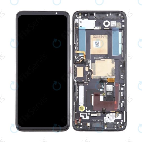 Asus ROG Phone 7 AI2205_C - LCD Displej + Dotykové Sklo + Rám (Phantom Black) OLED