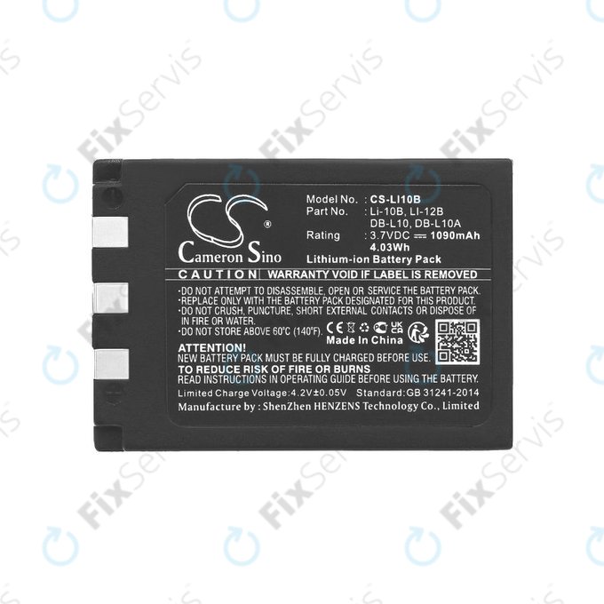 Batéria pre Olympus C-765 Zoom, Camedia X-3, 1090mAh, Li-Ion, 3.7V, Li-10B, HQ