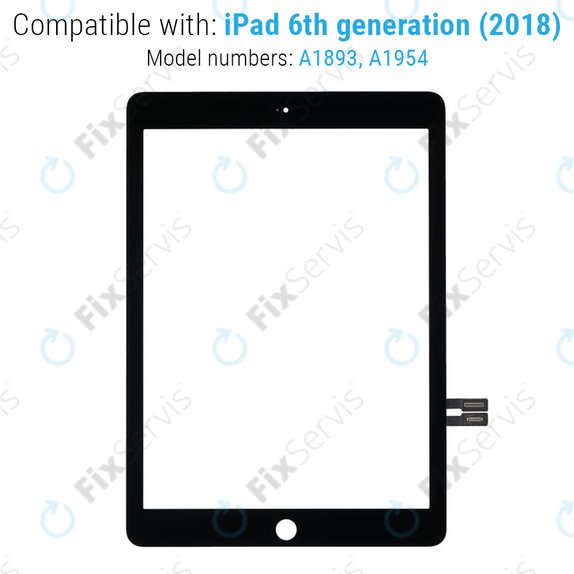 Dotykové sklo pre iPad (6th Gen 2018), Black