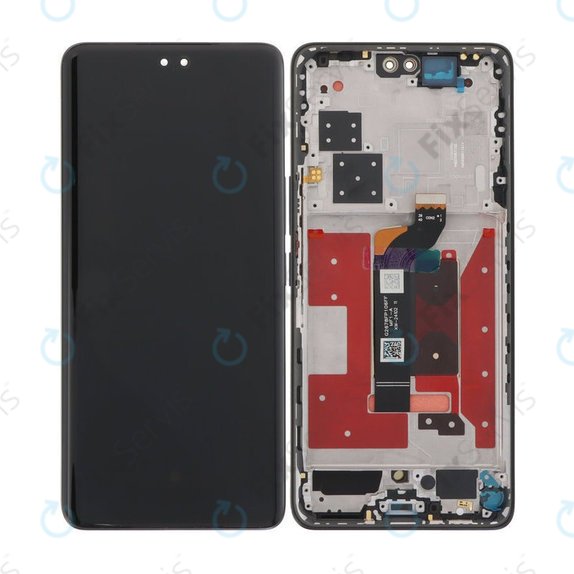 Honor 200 Pro - LCD Displej + Dotykové Sklo + Rám (Black) OLED