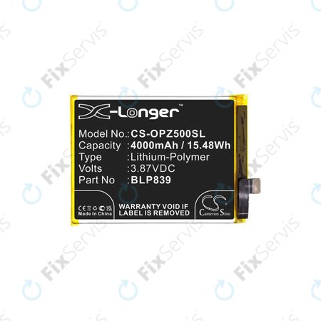 Oppo Reno 5 Z 5G CPH2211 - Batéria BLP839 4000mAh HQ