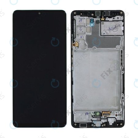 Samsung Galaxy A42 5G A426B - LCD Displej + Dotykové Sklo + Rám (Prism Dot Black) - GH82-24375A, GH82-24376A Genuine Service Pack