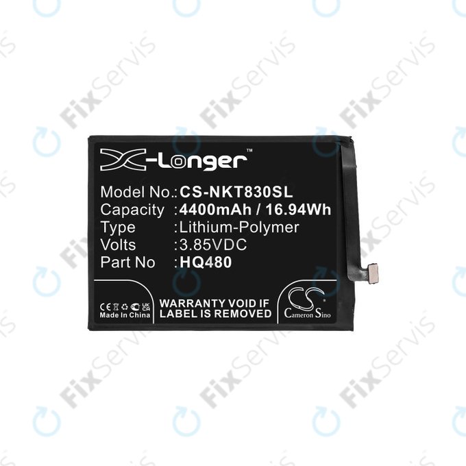 Batéria pre Nokia 8.3 2020 5G, 4400mAh, Li-Pol, 3.85V, HQ480, HQ