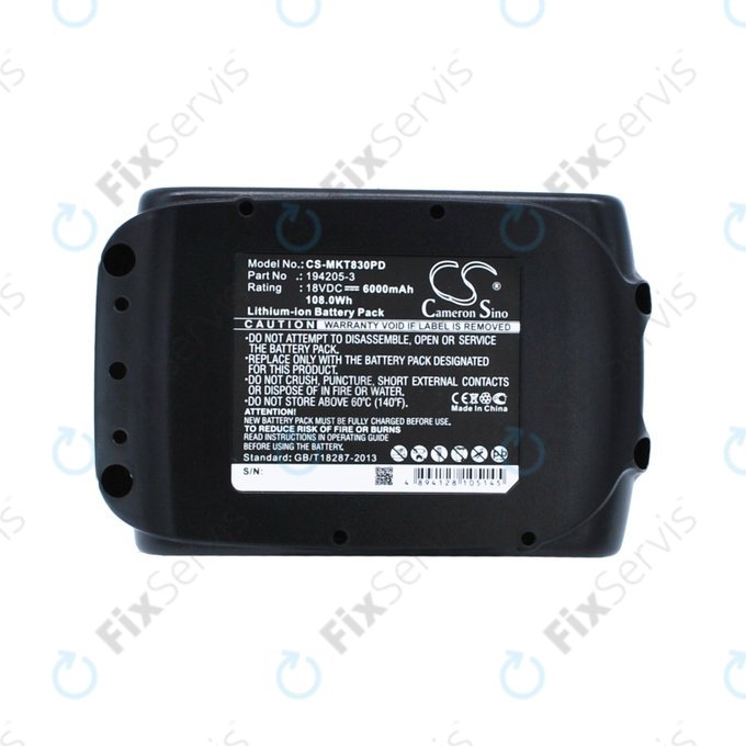 Makita B, C, D, F, G, H, J, L, M, P, S, T, U, V, X-series - Batéria BL18xx Li-Ion 6000mAh HQ
