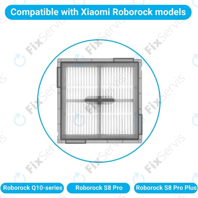 HEPA filter, 2 ks pre Xiaomi Roborock Q10-series, S8 Pro, S8 Pro Plus