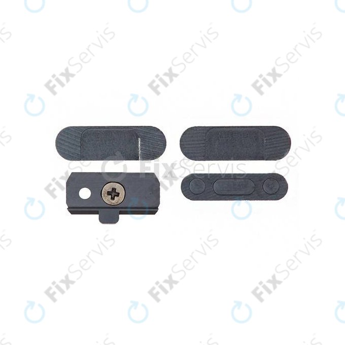 Apple iPad Mini, Mini 2, Air - Tlačidlá Zapínania + Hlasitosti + Tichého Režimu (Space Gray)