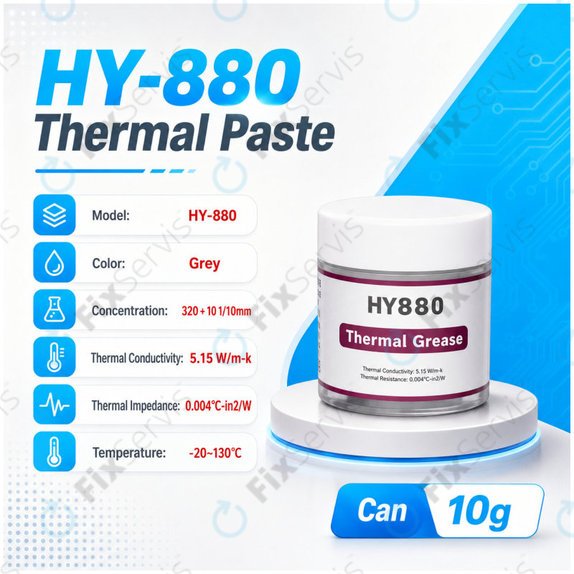 Teplovodivá pasta Halnziye HY880-TU10, 10g
