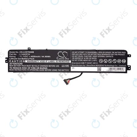 Batéria pre Lenovo Ideapad 700, Legion Y520, R720, 4050mAh, Li-Ion, 11.1V, L14M3P24, HQ