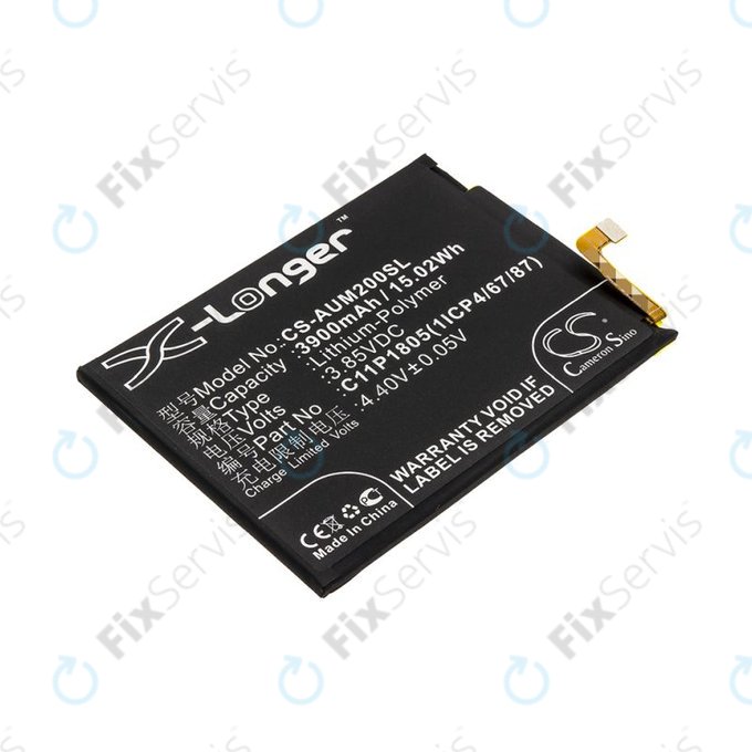 Batéria pre Asus Zenfone Max M2, 3900mAh, Li-Pol, 3.85V, C11P1805 (1ICP4/67/87), HQ