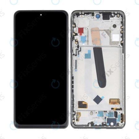 Xiaomi Poco F3 - LCD Displej + Dotykové Sklo + Rám (Black) OLED