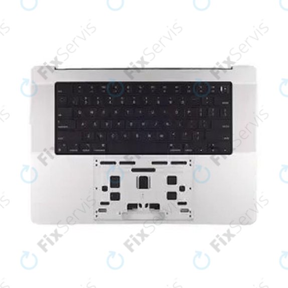 Horný rám klávesnice pre MacBook Pro 14", A3112 (2024), s klávesnicou US a batériou, Silver, 661-42513, Genuine Apple