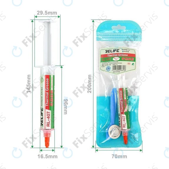 Silikónová teplovodivá pasta Relife RL-407, 6 W/mK, 20g, ružová