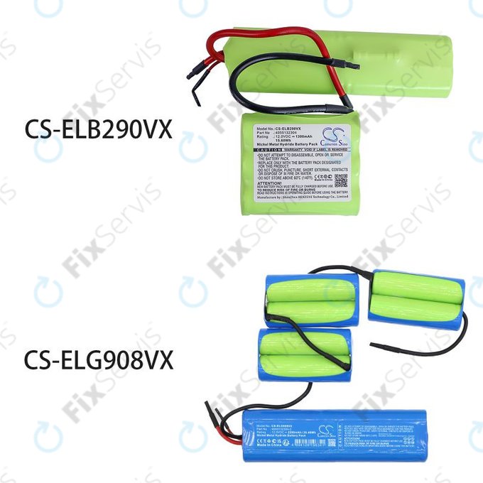 Batéria pre AEG, Electrolux, 1300mAh, Ni-MH, 12V, 4055132304, HQ