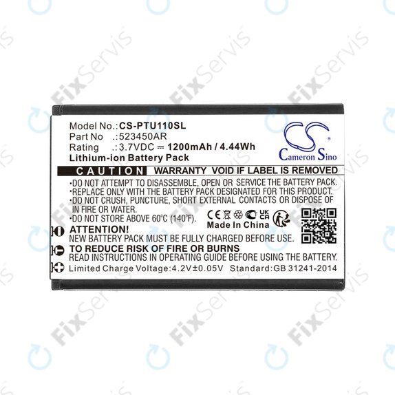 Batéria pre Panasonic Kx-Tf200, Kx-Tu110, 1200mAh, Li-Ion, 3.7V, 523450AR, HQ