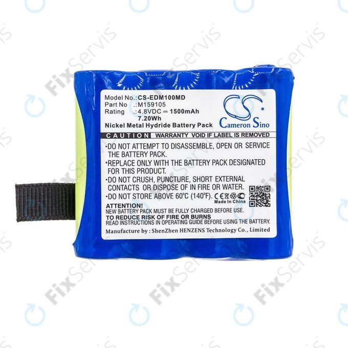 Batéria pre Edan Cs-01, Edan H100, Edan H100b, Edan H100n, 1500mAh, Ni-MH, 4.8V, 4XNR49AA1500P, HQ