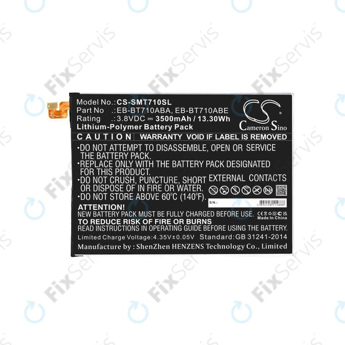 Batéria pre Samsung Galaxy Tab S2 8.0, 3500mAh, Li-Pol, 3.8V, EB-BT710ABA, HQ