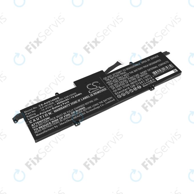 Batéria pre Asus ROG Zephyrus G14 Ga401, 4850mAh, Li-Pol, 15.4V, C41N1908, HQ