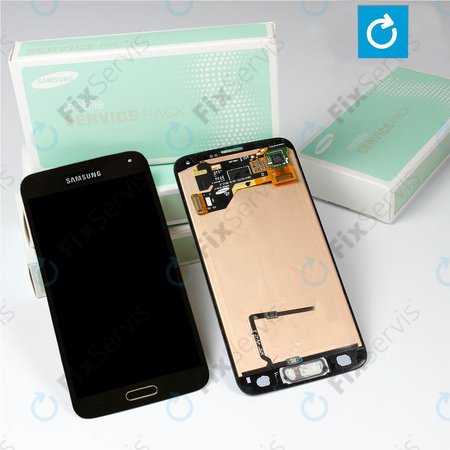 Samsung Galaxy S5 G900F - LCD Displej + Dotykové Sklo (Copper Gold) - GH97-15959D, GH97-15734D Genuine Service Pack