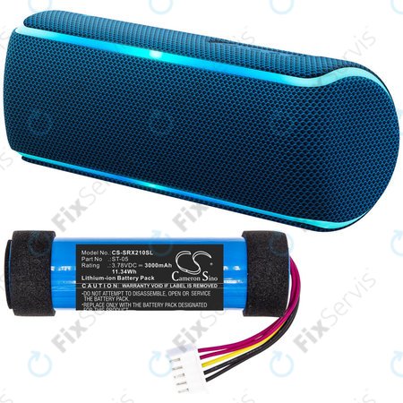 Batéria pre Sony SRS-XB21, 3000mAh, Li-Ion, 3.78V, ST-05, HQ