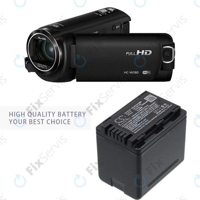 Batéria pre Panasonic HC-550EB, 4040mAh, Li-Ion, 3.6V, VW-VBT380, HQ