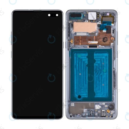 Samsung Galaxy S10 5G G977B - LCD Displej + Dotykové Sklo + Rám (Black) OLED