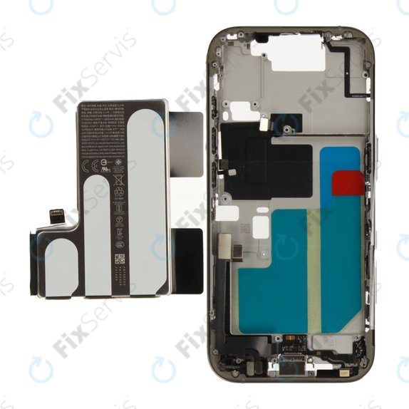 Stredný Rám s Batériou pre iPhone 16 Pro | Natural Titanium | ZD076-00692 | Genuine Apple