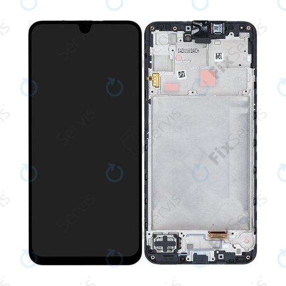 Displej pre Samsung A16 4G, Black, Dotykové sklo s rámom, GH82-36253A, Genuine Service Pack