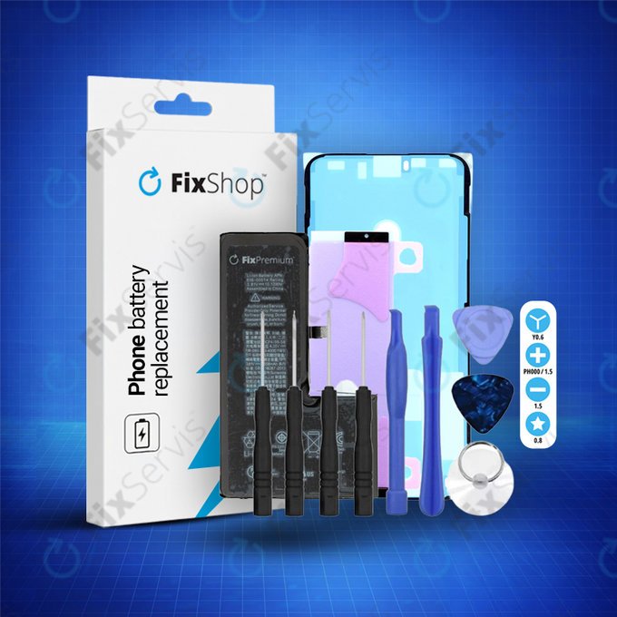 Apple iPhone XS - Batéria 2658mAh FixPremium + Lepka pod Batériu + Lepka pod LCD + Set Náradia - Multipack