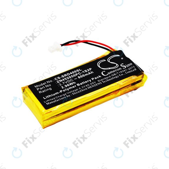 Batéria pre Cardo Scala Rider G4, 800mAh, Li-Pol, 3.7V, ZN452050PC-1S2P, HQ