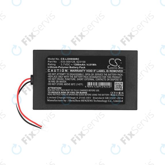 Batéria pre Logitech Harmony 9, 1300mAh, Li-Pol, 3.7V, 533-000128, HQ