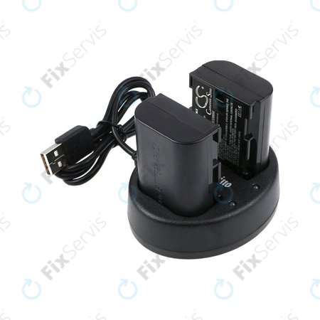 Batéria 2ks s nabíjačkou pre Canon EOS 5D Mark II, EOS 7D, 2000mAh, Li-Ion, 7.4V, LP-E6, HQ