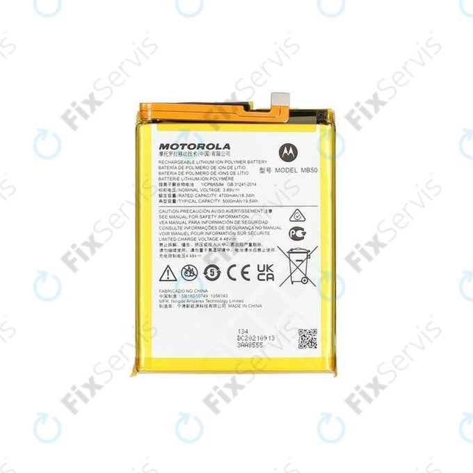 Motorola Moto G200 XT2175 - Batéria MB50 5000mAh - SB18D10749, SB18D22902 Genuine Service Pack