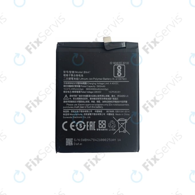 Xiaomi Mi A2 Lite (Redmi 6 Pro) - Batéria BN47 4000mAh