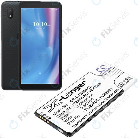Batéria pre Alcatel 1b 2020, Alcatel Ot-5002a, 2850mAh, Li-Ion, 3.85V, TLI028C1, HQ
