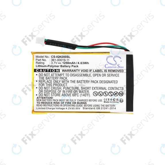 Garmin Nuvi 200, 200W, 205, 205T, 205W, 205WT, 250, 252W, 255, 255T, 255W, 255WT, 260, 260W, 260WT, 270 - Batéria 010-00621-10, 361-00019-11 1250mAh HQ