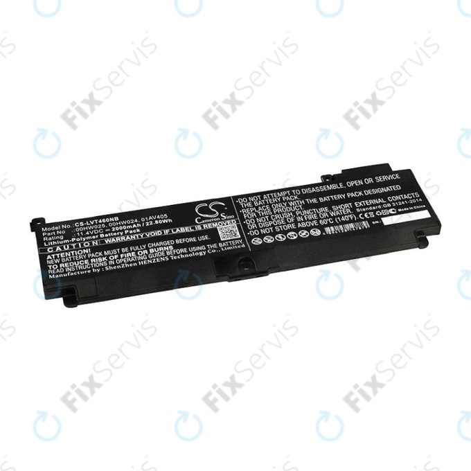 Batéria pre Lenovo ThinkPad T460S, T470S, 2000mAh, Li-Pol, 11.4V, 00HW025, HQ