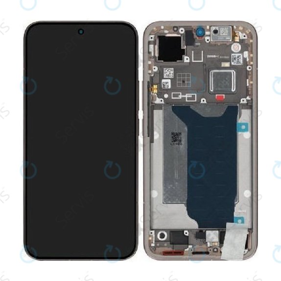 Displej pre Xiaomi 15T Pro 5G, Mocha Gold, Dotykové sklo s rámom, 5600060O12U00, Genuine Service Pack