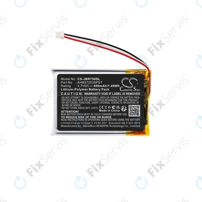 Batéria pre Jabra Evolve 75, 400mAh, Li-Pol, 3.7V, AHB572535PST, HQ