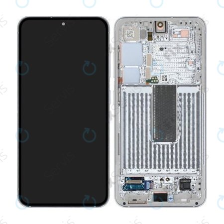 Samsung Galaxy S23 S911B - LCD Displej + Dotykové Sklo + Rám (Lime) - GH82-30481F, GH82-30480F Genuine Service Pack