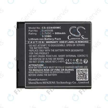 Batéria pre SJCAM SJ4000, SJ5000, 900mAh, Li-Ion, 3.7V, SJ4000B, HQ