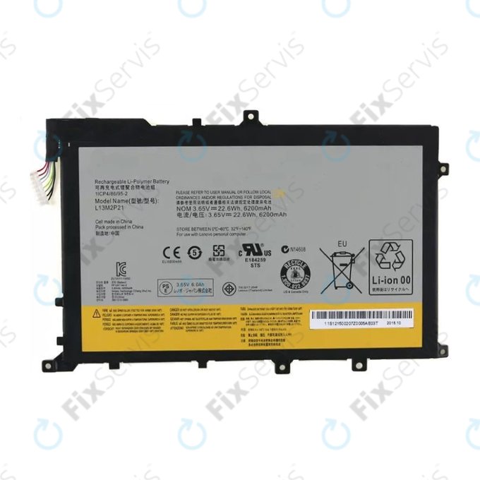 Lenovo Miix 2 10.1 - Batéria L13M2P21 6200mAh