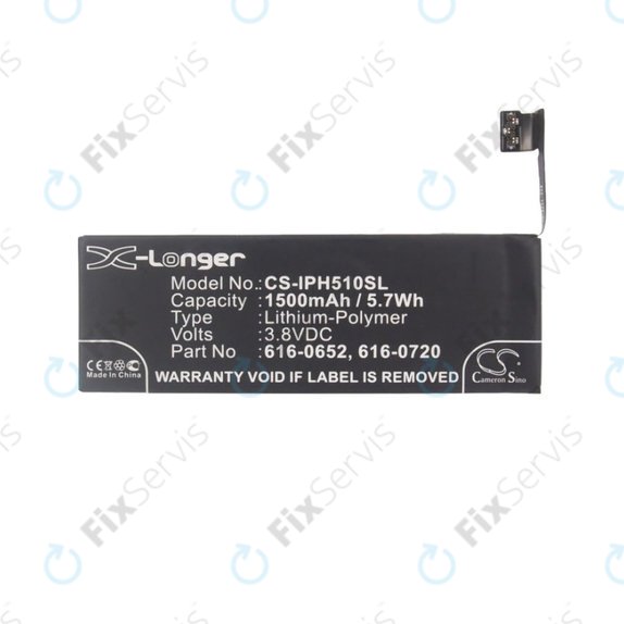 Apple iPhone 5S, 5C - Batéria 616-0652, 616-0720 1500mAh HQ