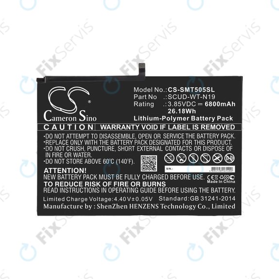 Batéria pre Samsung Galaxy Tab A7, 6800mAh, Li-Pol, 3.85V, SCUD-WT-N19, HQ