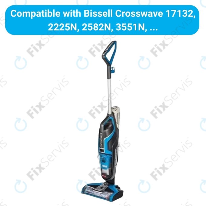 Sada náhradných dielov pre Bissell Crosswave 17132, 2225N, 2582N, 3551N (1x rotačná kefa na koberce, 1 pár rotačných kief na rôzne povrchy, 2x Filter)